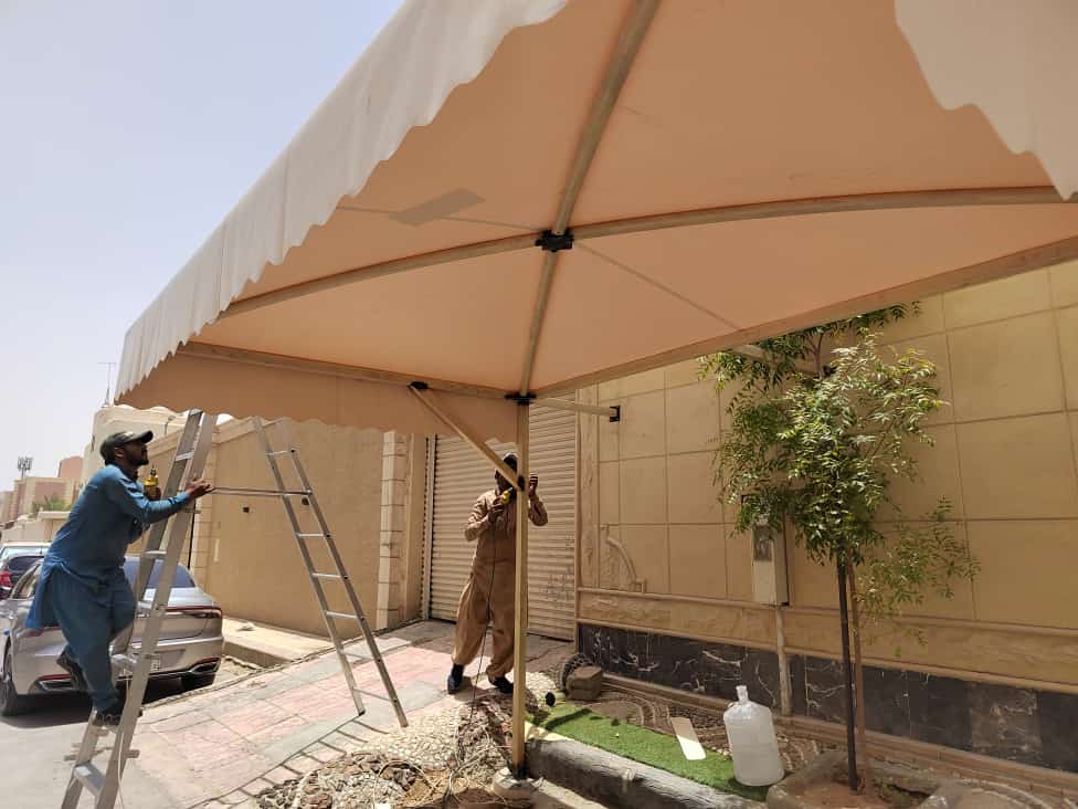 مظلات جلسات خارجية في الجنوب : الحل المثالي لجلسات مريحة وجميلة